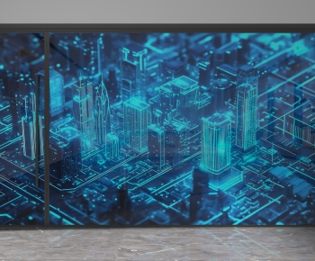 Modern Glass Screen Partition-ID:902096038