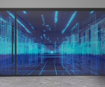 Modern Glass Screen Partition-ID:503798965