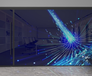 Modern Glass Screen Partition-ID:468101988