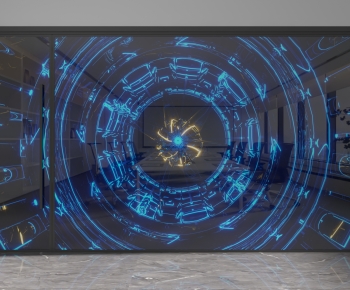 Modern Glass Screen Partition-ID:359591013