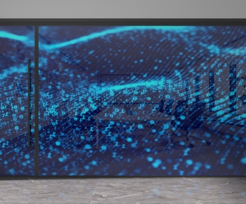 Modern Glass Screen Partition-ID:557051907