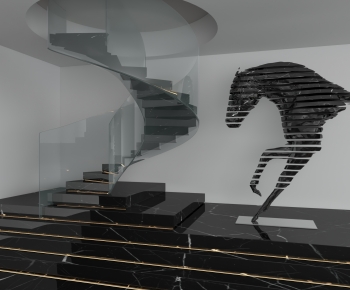 Modern Rotating Staircase-ID:161716942