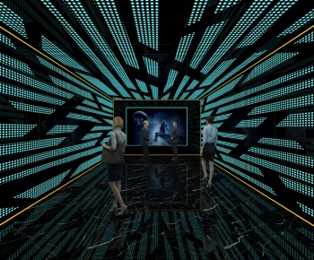 Modern Exhibition Hall-ID:476048953