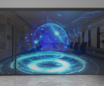 Modern Glass Screen Partition-ID:224415067