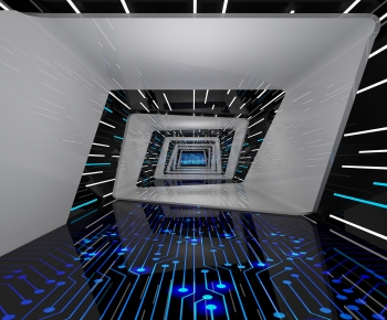 Modern Exhibition Hall-ID:519905097