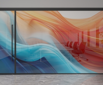 Modern Glass Screen Partition-ID:254637002