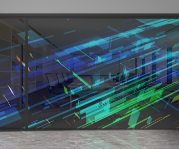 Modern Glass Screen Partition-ID:881259494