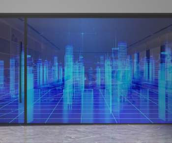 Modern Glass Screen Partition-ID:852343089