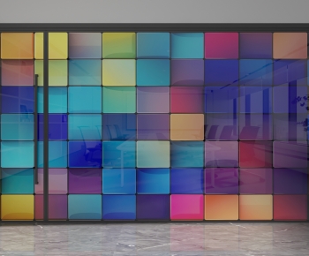 Modern Glass Screen Partition-ID:212867983