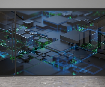 Modern Glass Screen Partition-ID:954299935