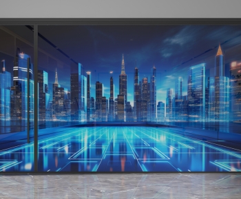 Modern Glass Screen Partition-ID:500878106