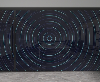 Modern Glass Screen Partition-ID:201210026