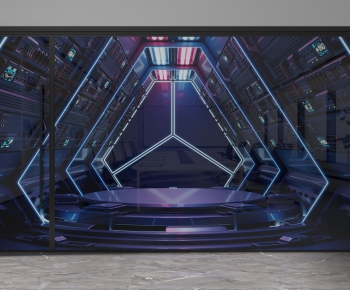 Modern Glass Screen Partition-ID:725660098