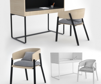 Modern Office Desk And Chair-ID:293112995
