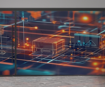 Modern Glass Screen Partition-ID:416490085