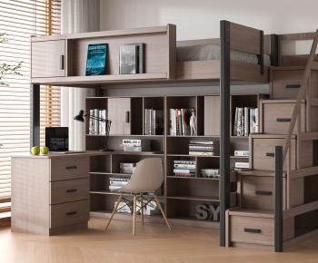 Modern Bunk Bed-ID:801122906