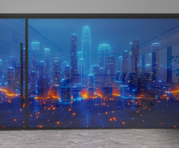 Modern Glass Screen Partition-ID:962922108