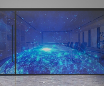 Modern Glass Screen Partition-ID:931865933