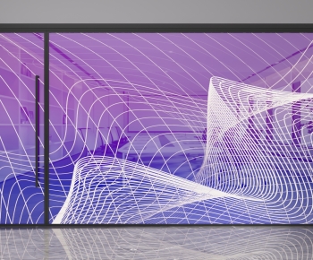 Modern Glass Screen Partition-ID:555033928