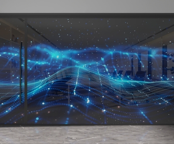 Modern Glass Screen Partition-ID:694987061