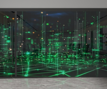 Modern Glass Screen Partition-ID:671473038