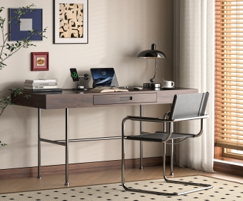 Modern Computer Desk And Chair-ID:506356008