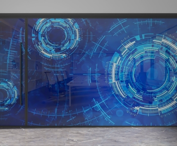 Modern Glass Screen Partition-ID:173340086