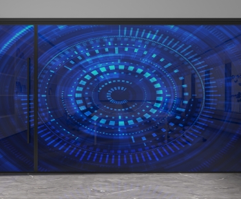 Modern Glass Screen Partition-ID:680867914