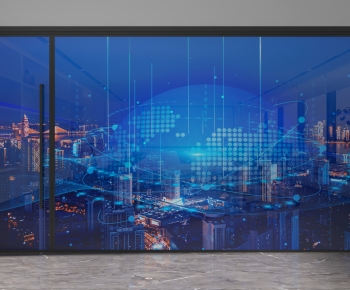 Modern Glass Screen Partition-ID:496733908