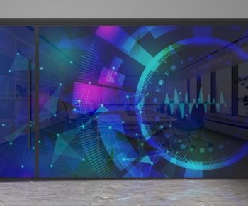 Modern Glass Screen Partition-ID:660084969