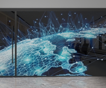 Modern Glass Screen Partition-ID:620008952