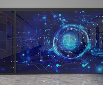 Modern Glass Screen Partition-ID:862585077