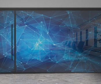 Modern Glass Screen Partition-ID:784549004