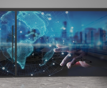 Modern Glass Screen Partition-ID:329227925