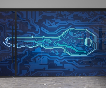 Modern Glass Screen Partition-ID:342299941