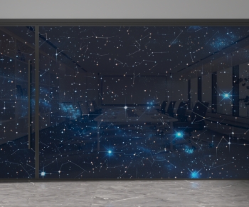 Modern Glass Screen Partition-ID:382618906