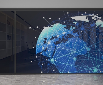 Modern Glass Screen Partition-ID:904181044