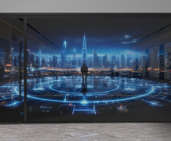 Modern Glass Screen Partition-ID:757204067