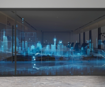 Modern Glass Screen Partition-ID:629390004