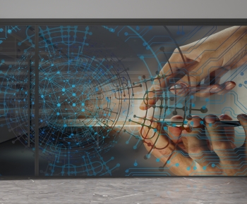 Modern Glass Screen Partition-ID:761405944