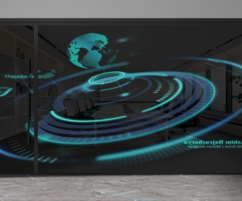 Modern Glass Screen Partition-ID:975056893