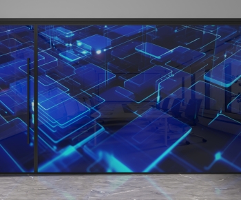 Modern Glass Screen Partition-ID:956490047