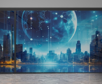 Modern Glass Screen Partition-ID:900048024