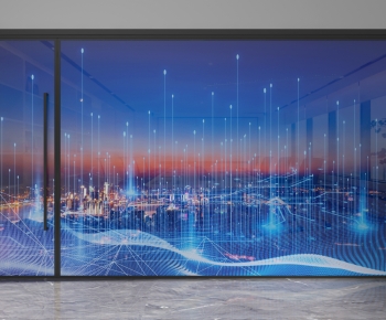 Modern Glass Screen Partition-ID:852632059