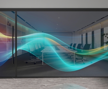 Modern Glass Screen Partition-ID:884969952