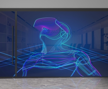 Modern Glass Screen Partition-ID:494460115