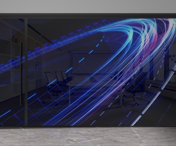 Modern Glass Screen Partition-ID:273982055