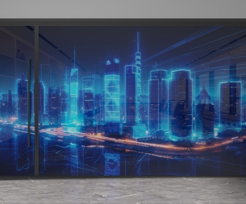 Modern Glass Screen Partition-ID:504528053