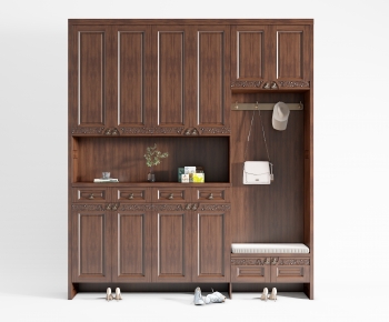 New Chinese Style Shoe Cabinet-ID:372637992