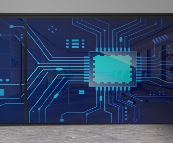 Modern Glass Screen Partition-ID:410413036